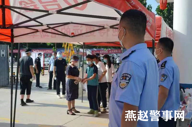 广平县公安局经文保中队全力护航中考